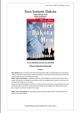 Leah Brooke Antologia Homens de Dakota I SEUS HOMENS DAKOTA pdf download gratis
