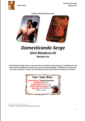 Marilyn Lee BloodLust II DOMESTICANDO SERGE pdf download gratis