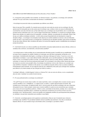 Pierre Bourdieu UMA CIENCIA QUE PERTURBA pdf download gratis