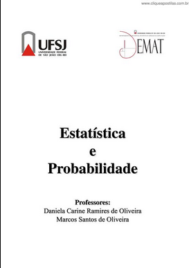 Probabilidade e Estatistica (Marcos Santos de Oliveira e Daniela Carine Ramires de Oliveira) pdf download gratis