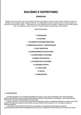 Racismo e Espiritismo (Eugênio Lara) pdf download gratis