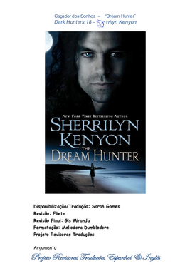 Sherrilyn Kenyon Dark Hunters XVIII CAÇADOR DE SONHOS pdf download gratis