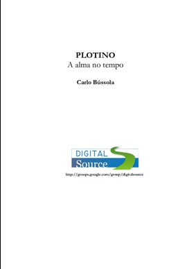 Carlo Bussola PLOTINO A ALMA NO TEMPO