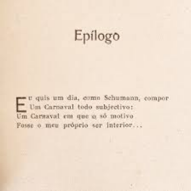 Manuel Bandeira EPILOGO